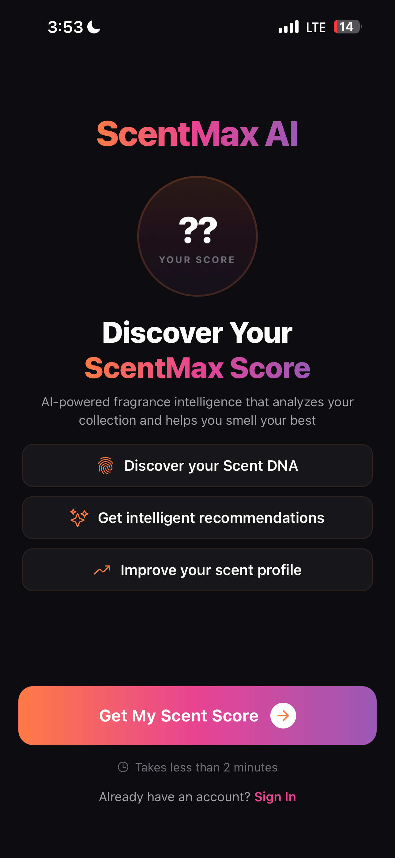 ScentMax AI App